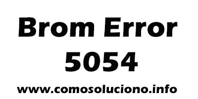 Brom Error 5054 SP Flash Tool